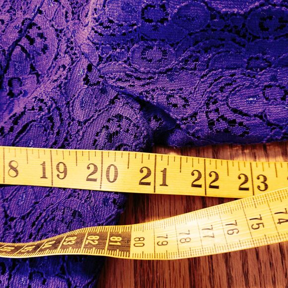 Sofia Vergara Women's Blazer XL Purple Lace Light Peplum Twee Fairy Cottage Boho - Picture 13 of 16